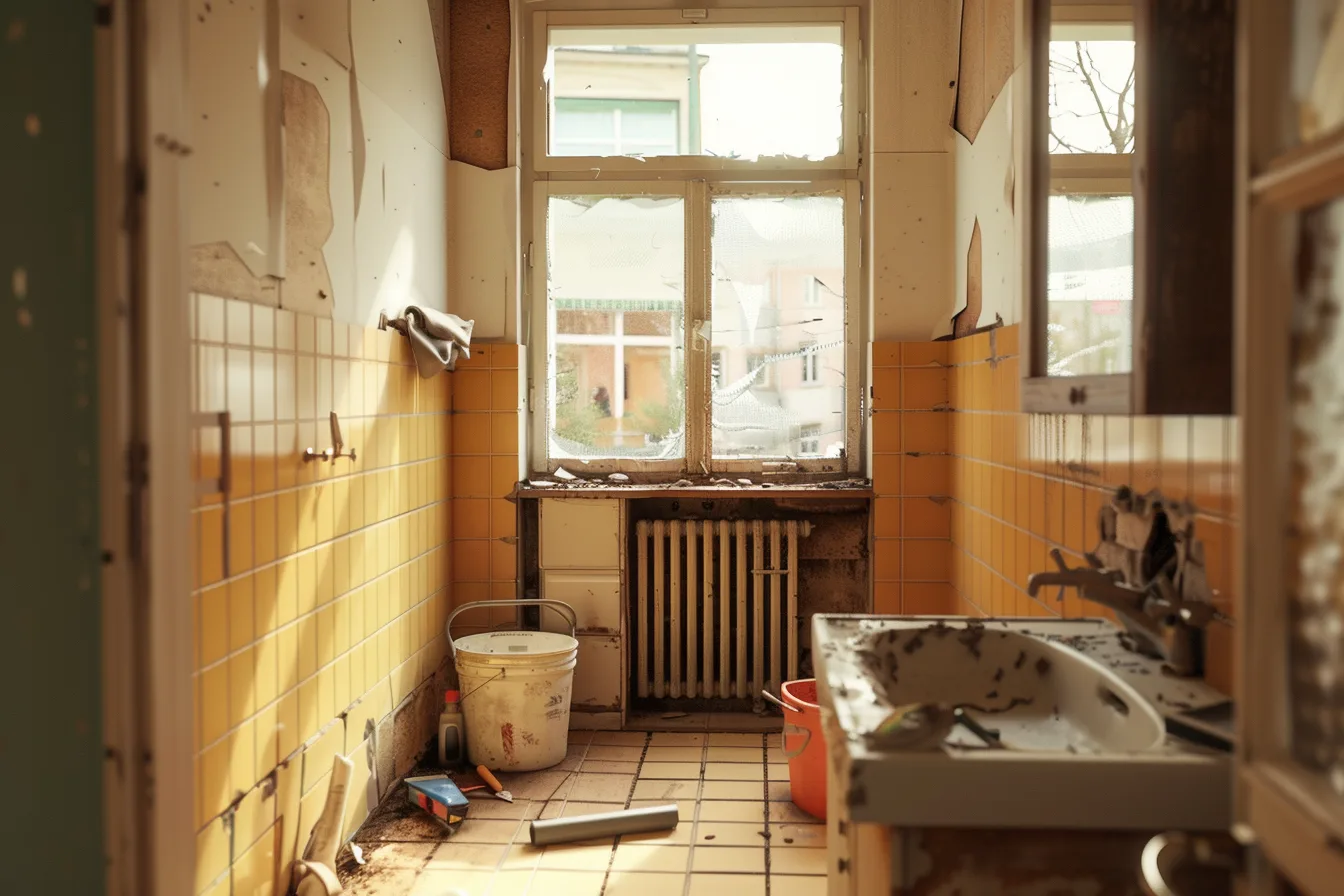Badezimmerrenovierung