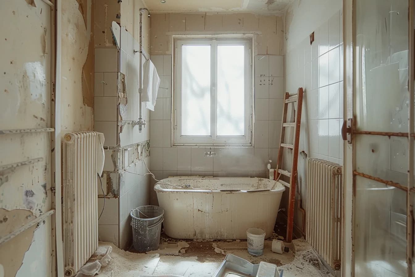Badezimmerrenovierung