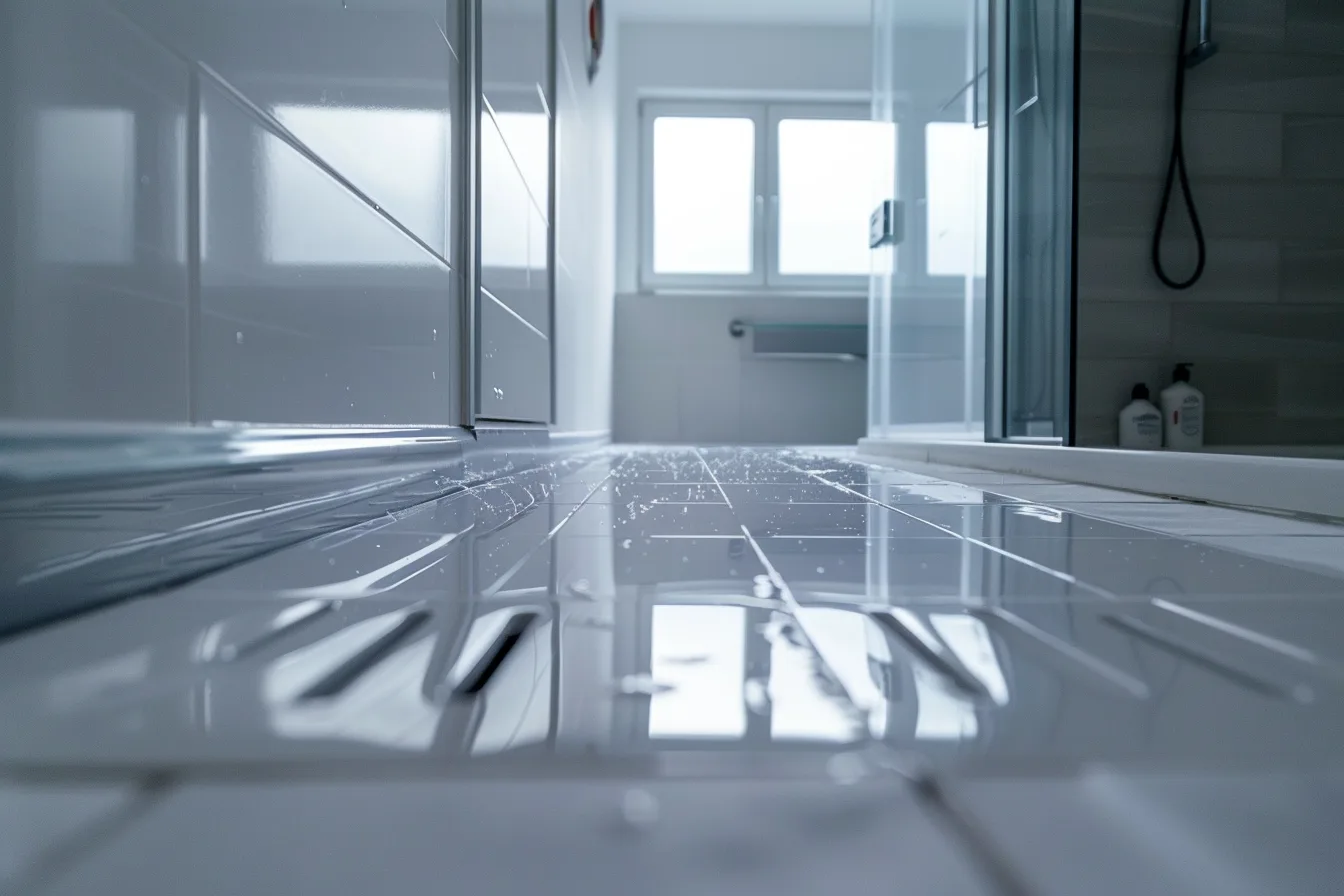 Walk-in-Duschkabine mit Glas (Montage)