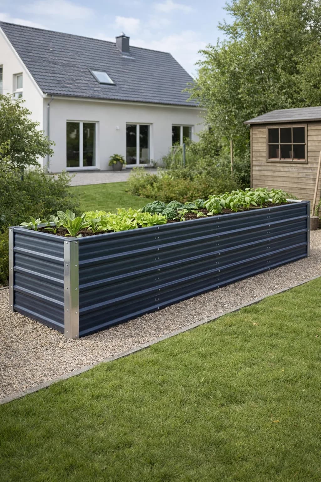 Hochbeet aus Metall nach Maß im Garten – individuelle Anfertigung von Onebbau