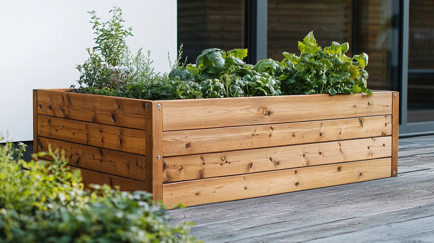 Hochbeet aus Holz nach Maß im Garten – individuelle Anfertigung von Onebbau