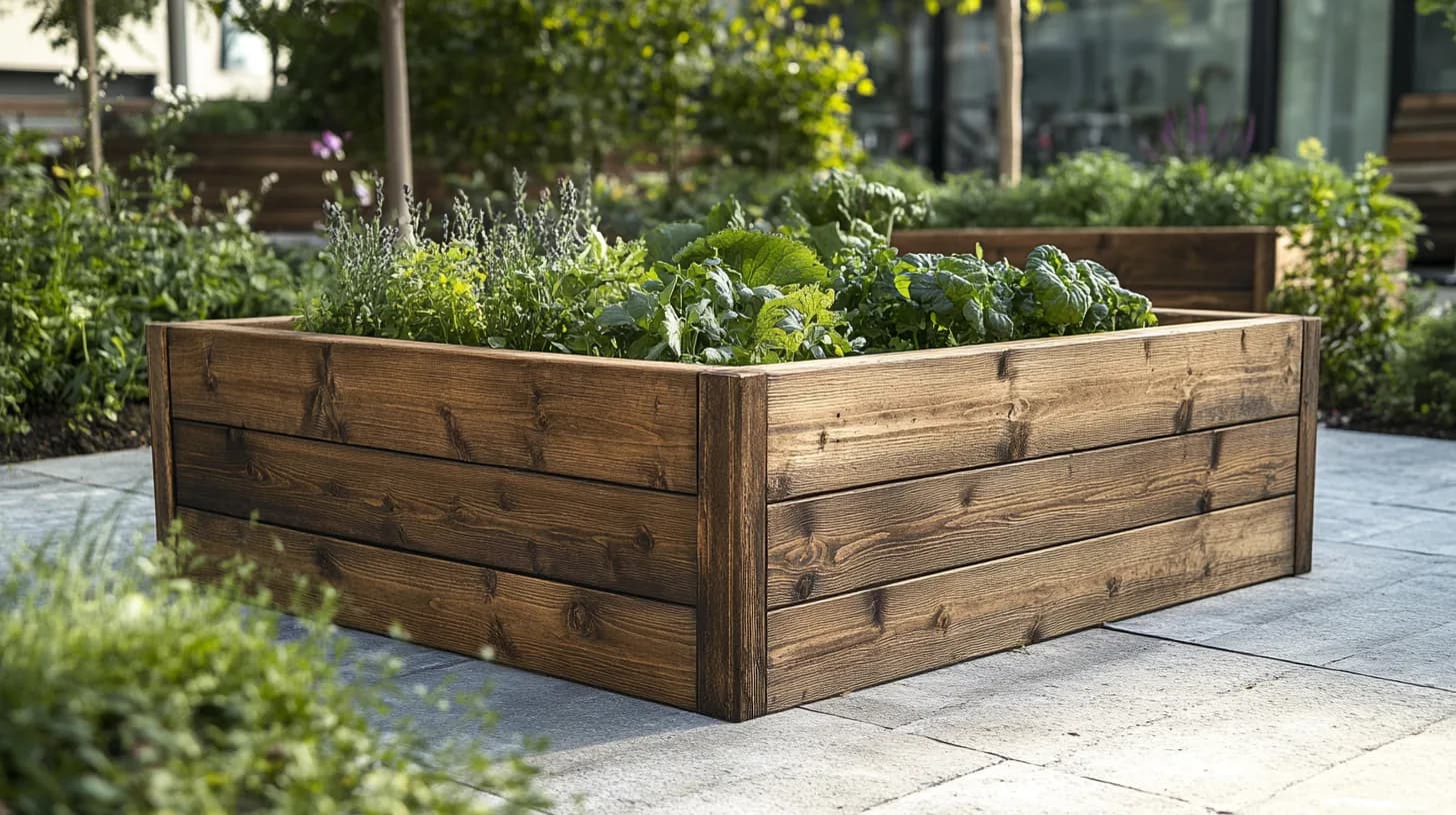 Hochbeet aus Holz nach Maß im Garten – individuelle Anfertigung von Onebbau