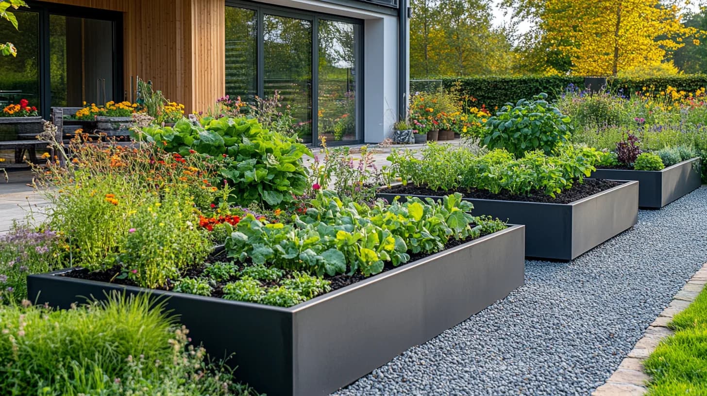 Hochbeet aus Metall nach Maß im Garten – individuelle Anfertigung von Onebbau