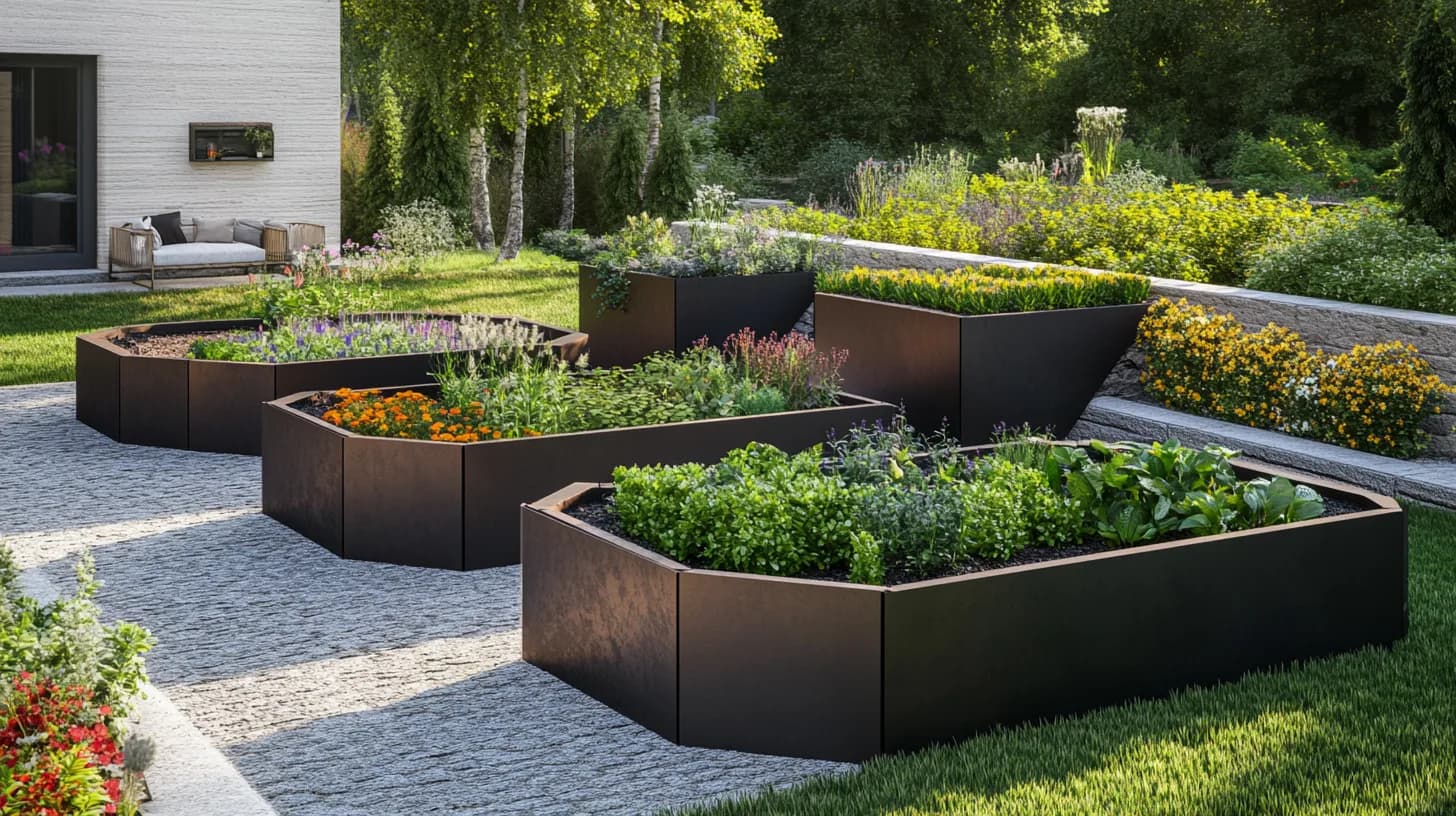 Hochbeet aus Metall nach Maß im Garten – individuelle Anfertigung von Onebbau