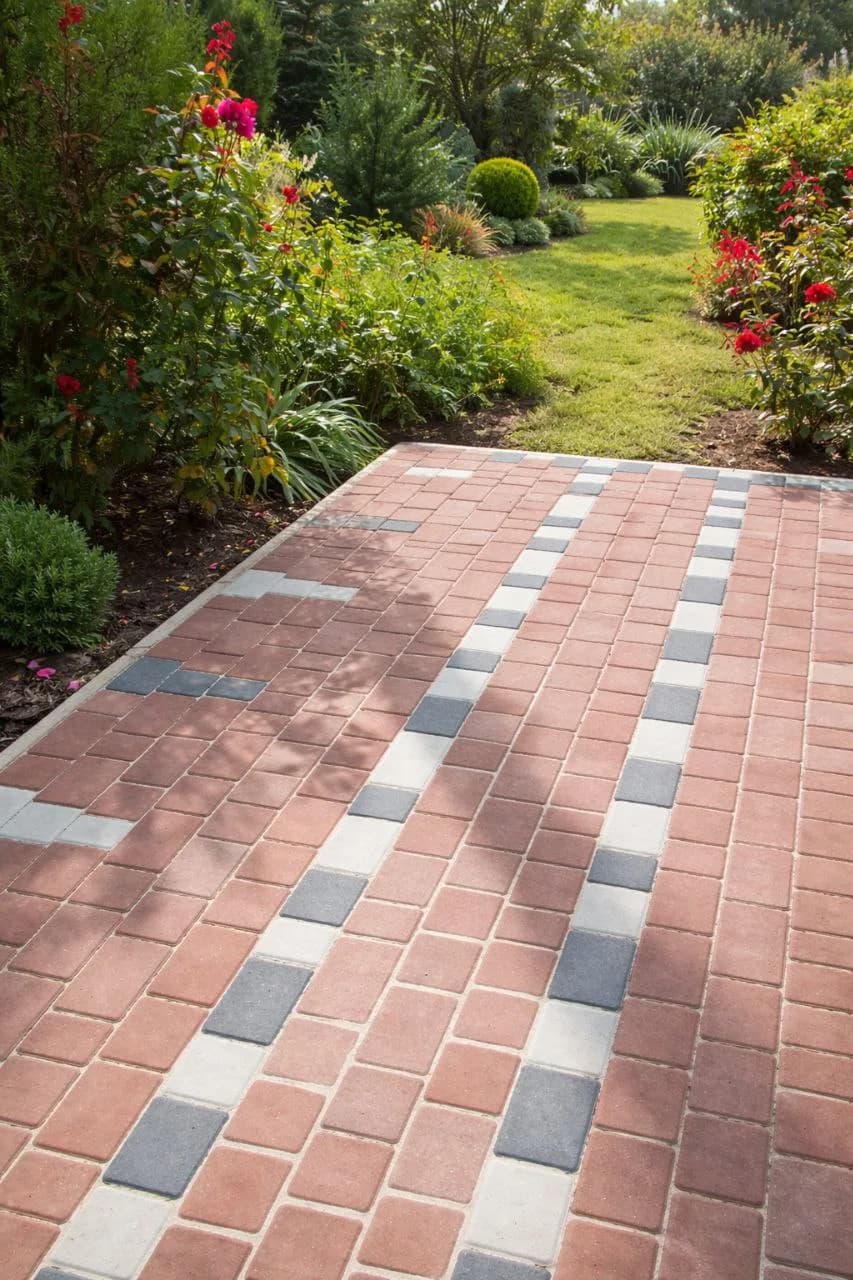 Verlegen von Pflastersteinen