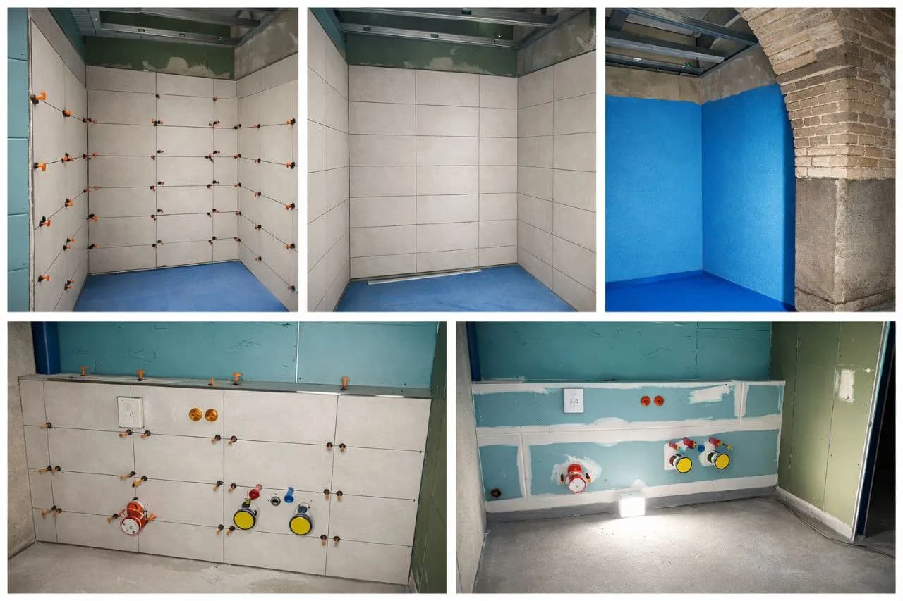 Verlegen von Fliesen